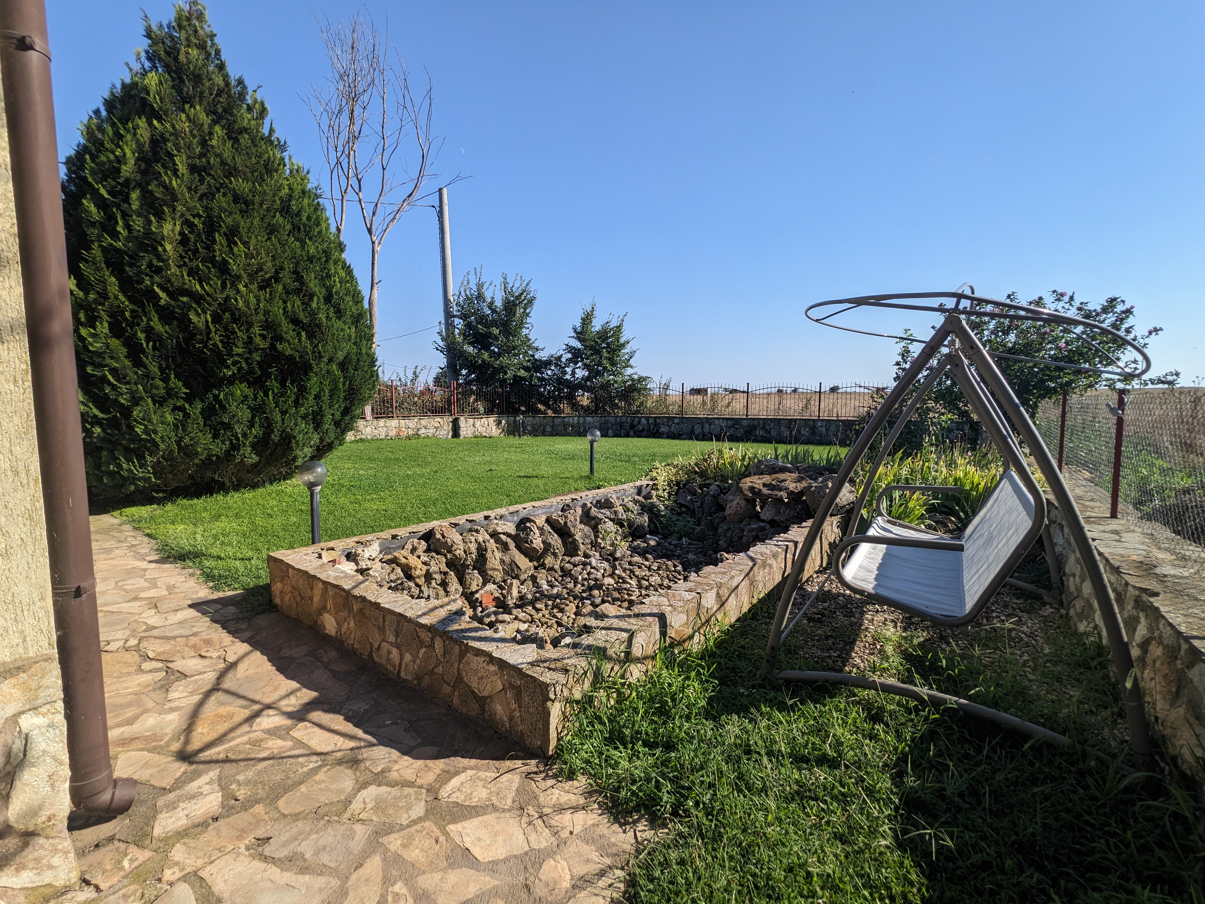 Looking out from the lawn