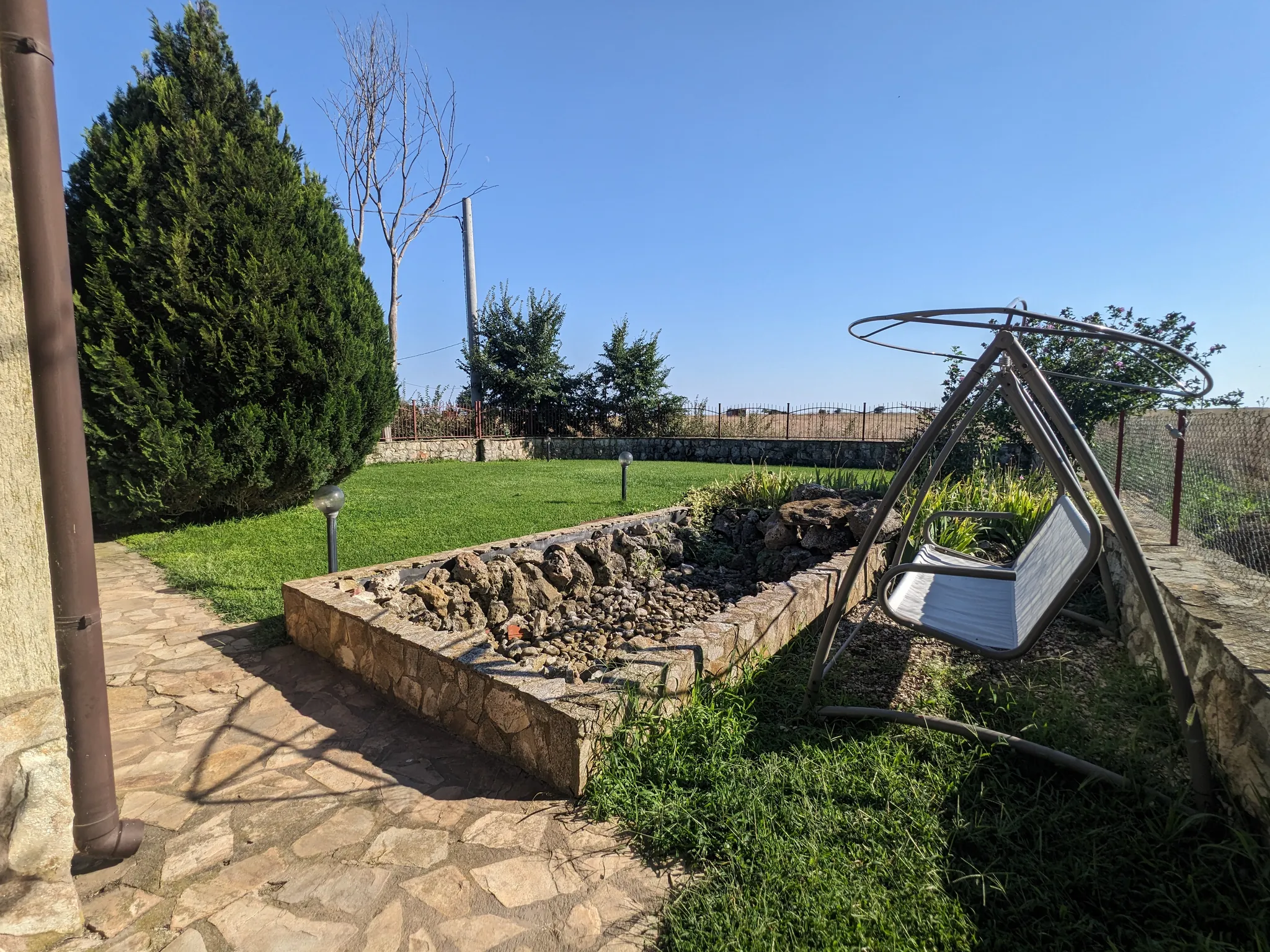 Looking out from the lawn
