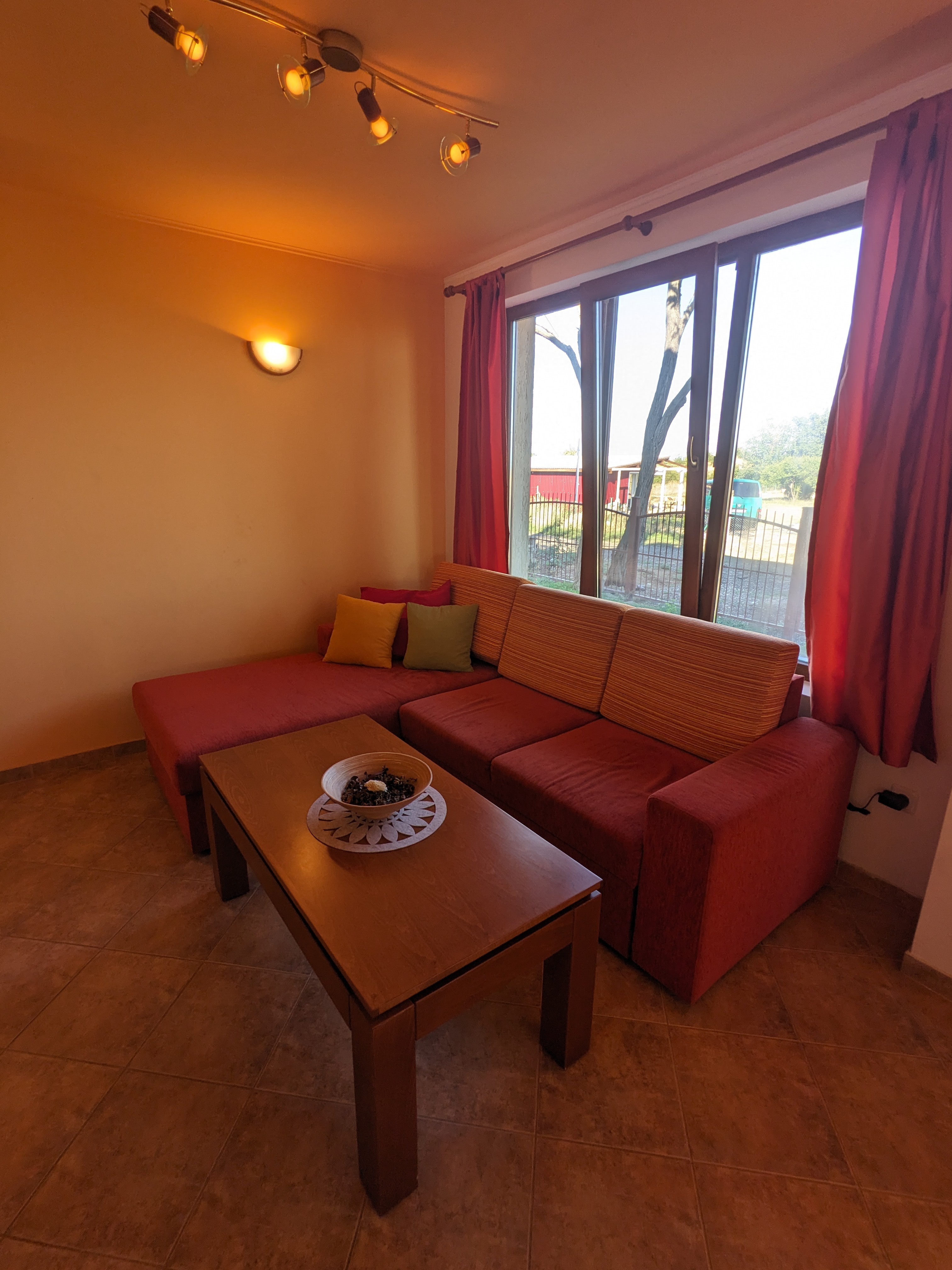 Living room with sofa bed